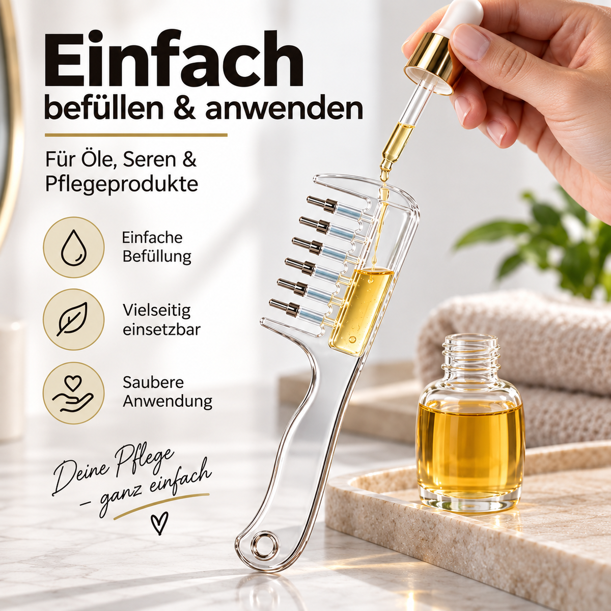 Kopfhaut-Applikator mit Massagekugeln als Produktansicht