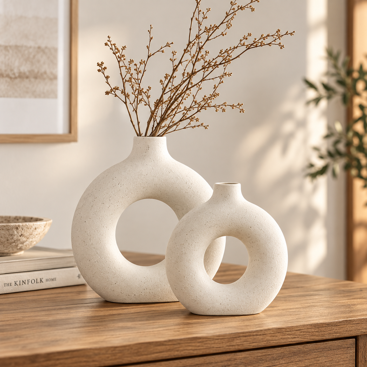 Keramikvase als modernes Wohnaccessoire