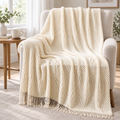 Gestrickte Wohndecke mit Struktur – 2 Größen – Produktansicht 13