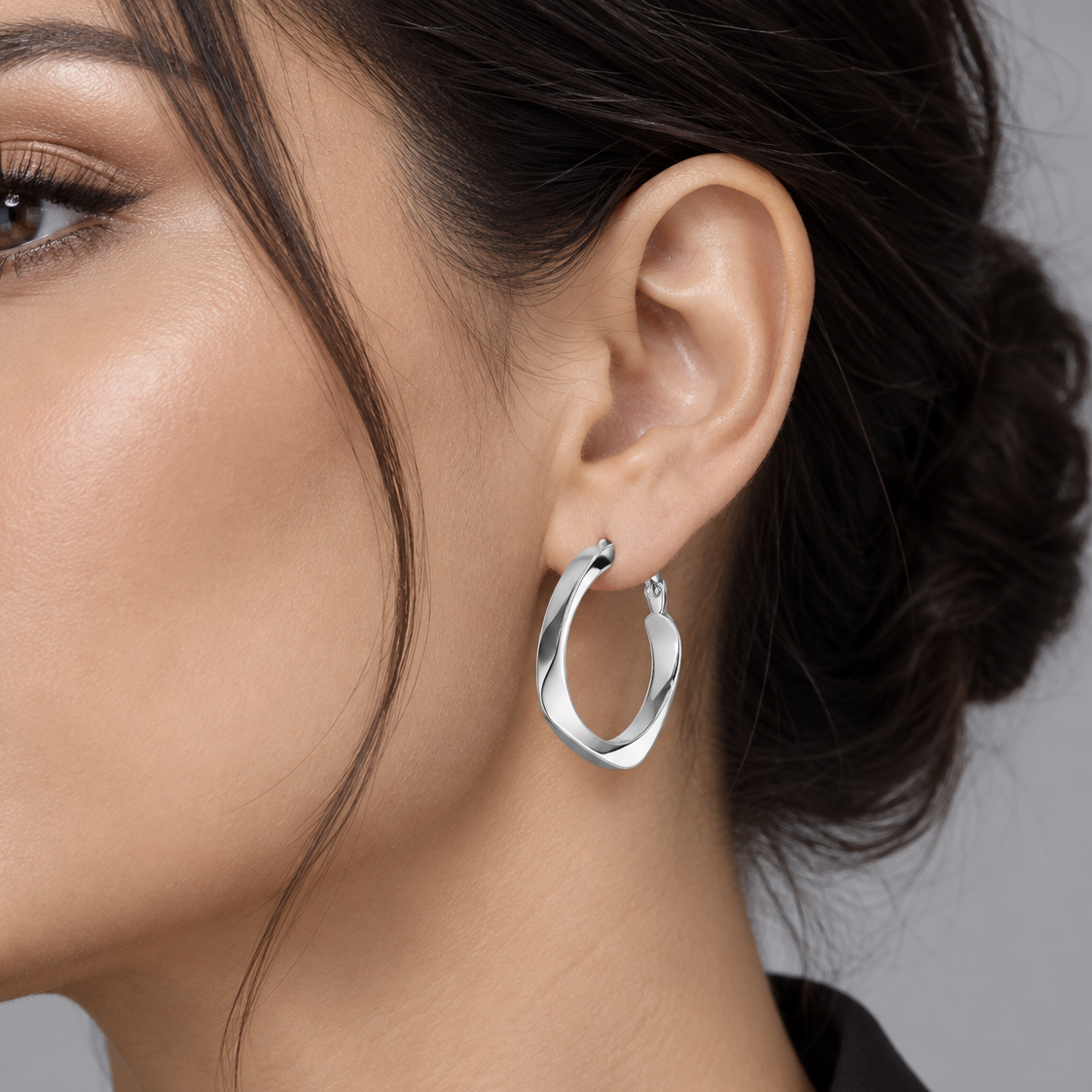 Runde Creolen für Damen – viele Farbvarianten – Produktansicht 36