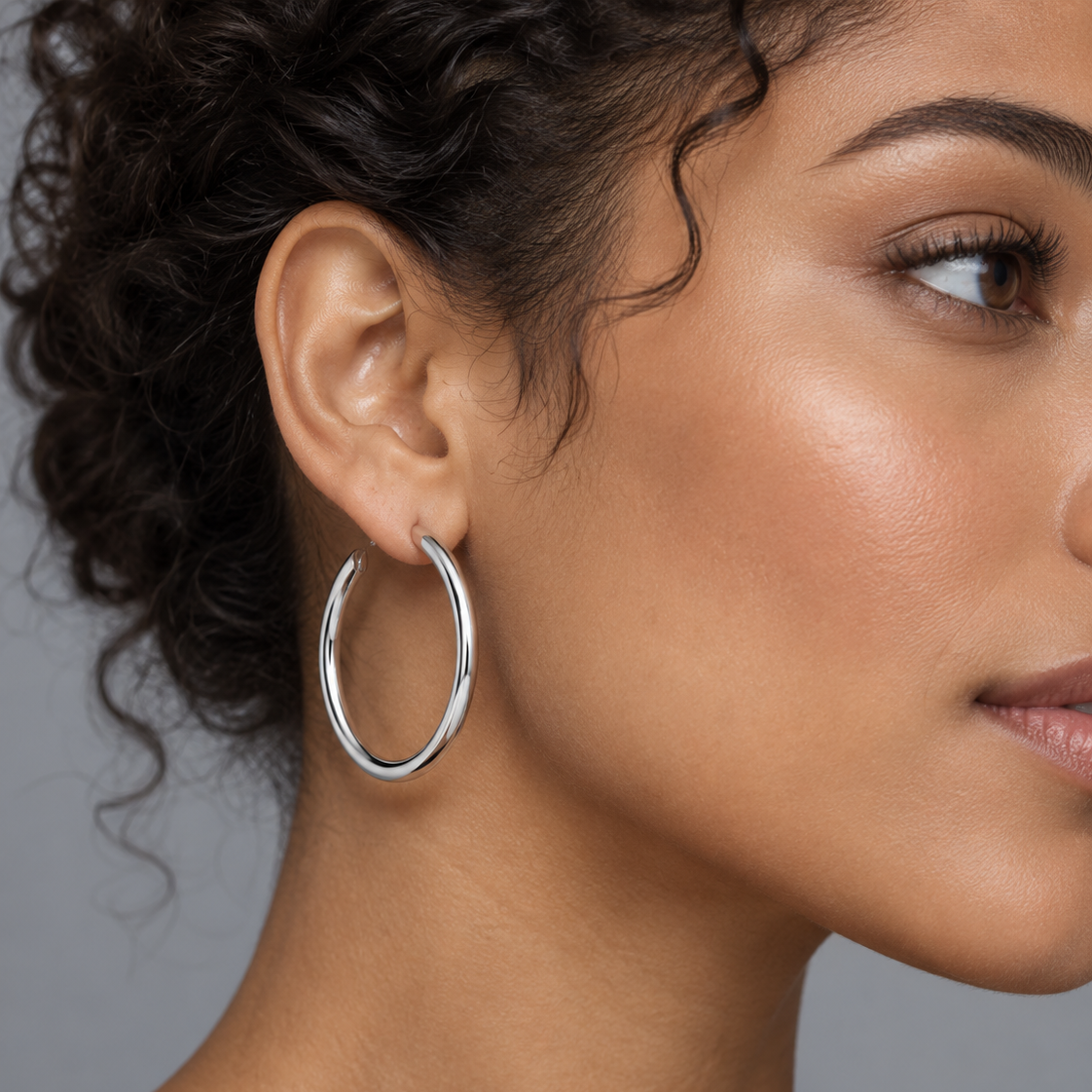Runde Creolen für Damen – viele Farbvarianten – Produktansicht 37