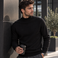Herren Pullover mit Stehkragen – 7 Farben – Produktansicht 2