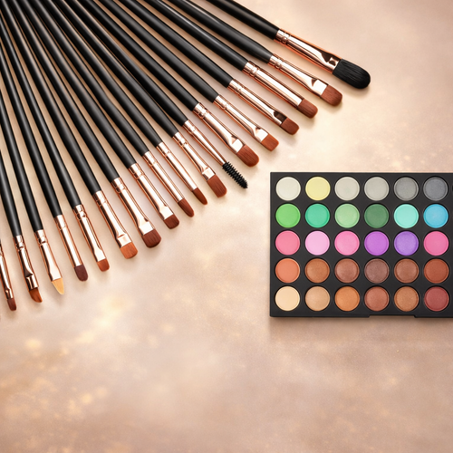 120 Farben Lidschatten Palette – Matt & Schimmer – Mit oder ohne 20 Profi-Pinsel – Wasserfest, Hochpigmentiert