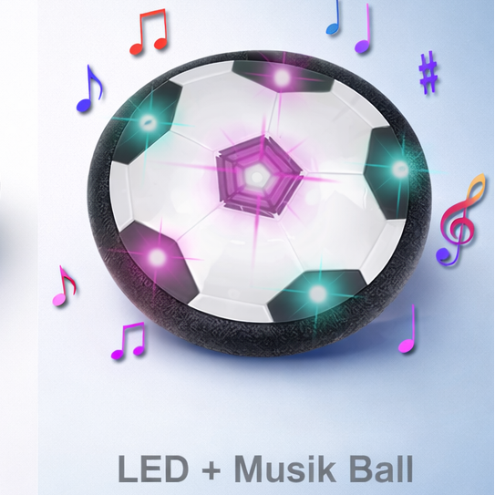 Hover Fußball Set für Kinder – Schwebender LED-Ball / LED + Musik / Mini-Fußballtor – Indoor Sportspiel mit Licht