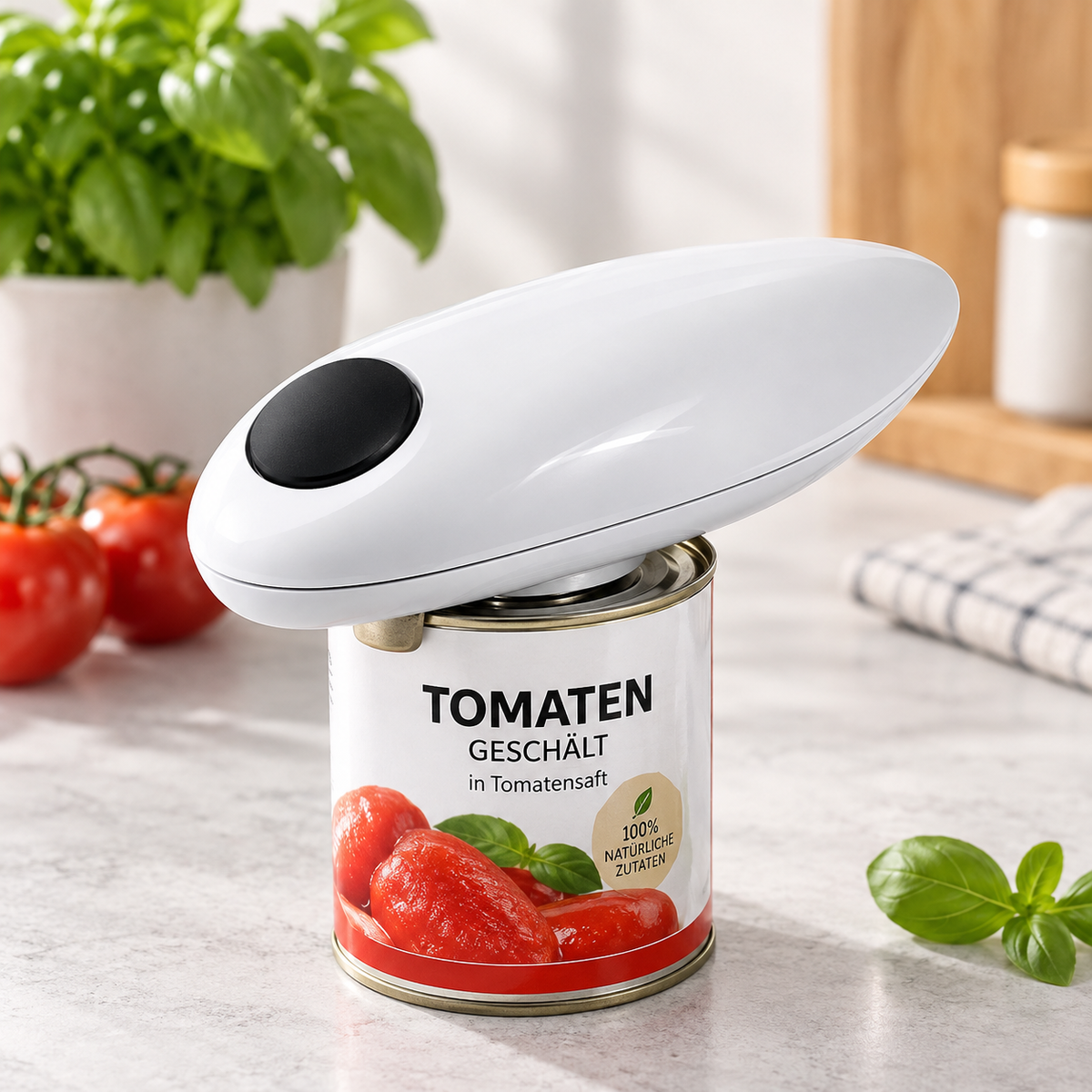 Bedienung des automatischen Dosenöffners