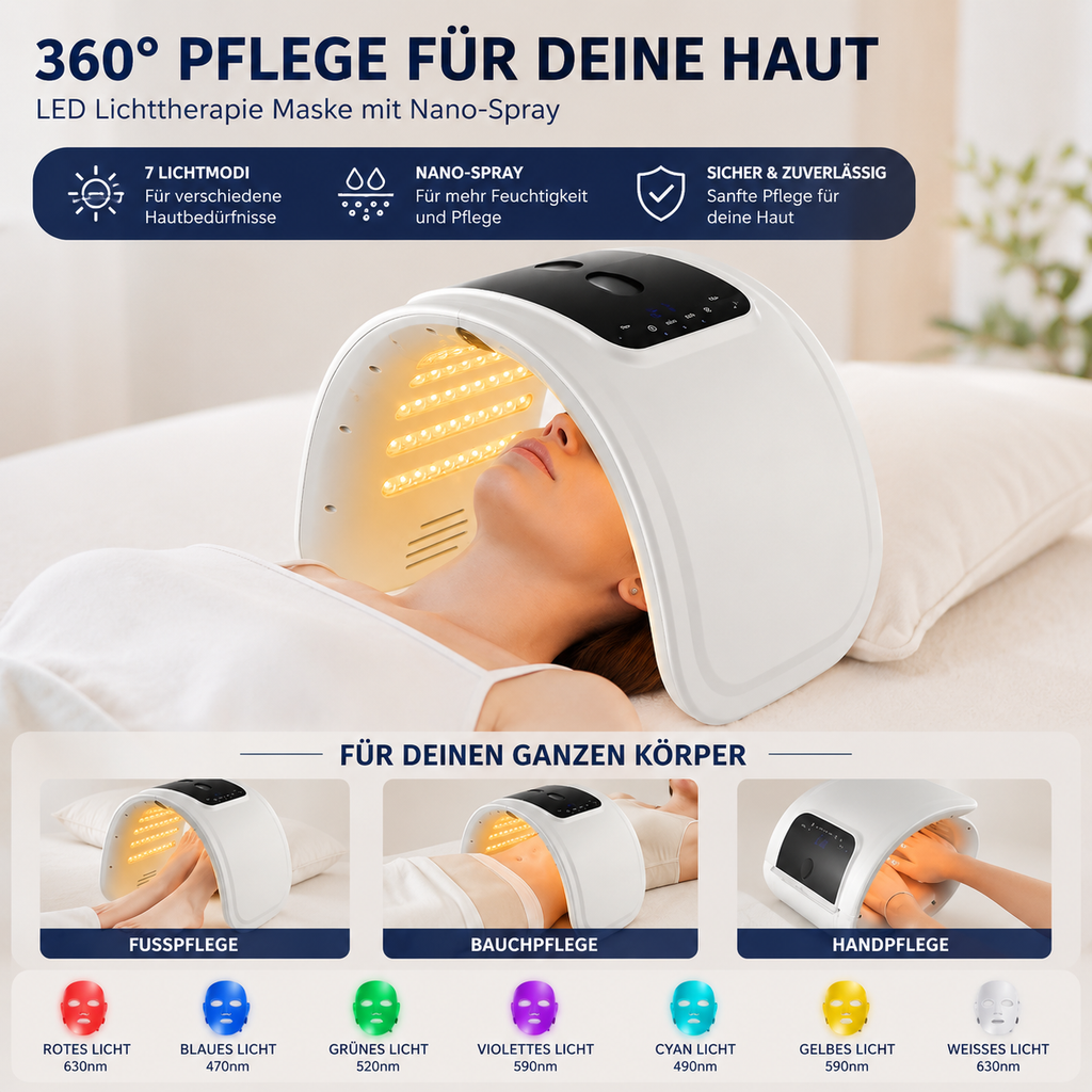 LED Lichttherapie Maske – Hautpflege & Glow