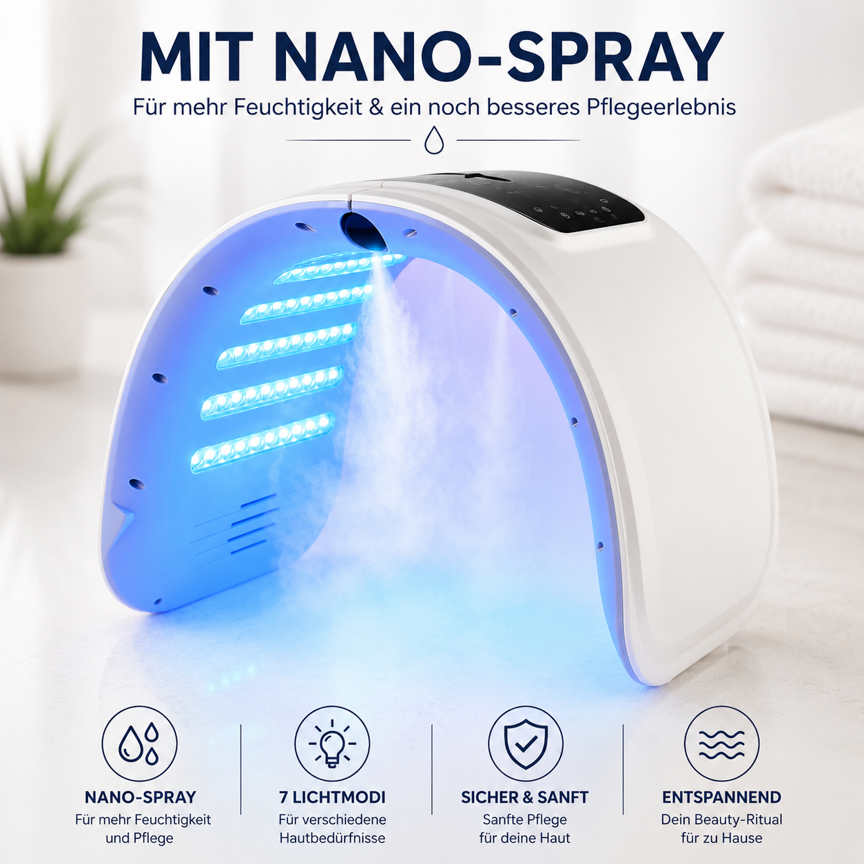 LED Lichttherapie Maske – Hautpflege & Glow