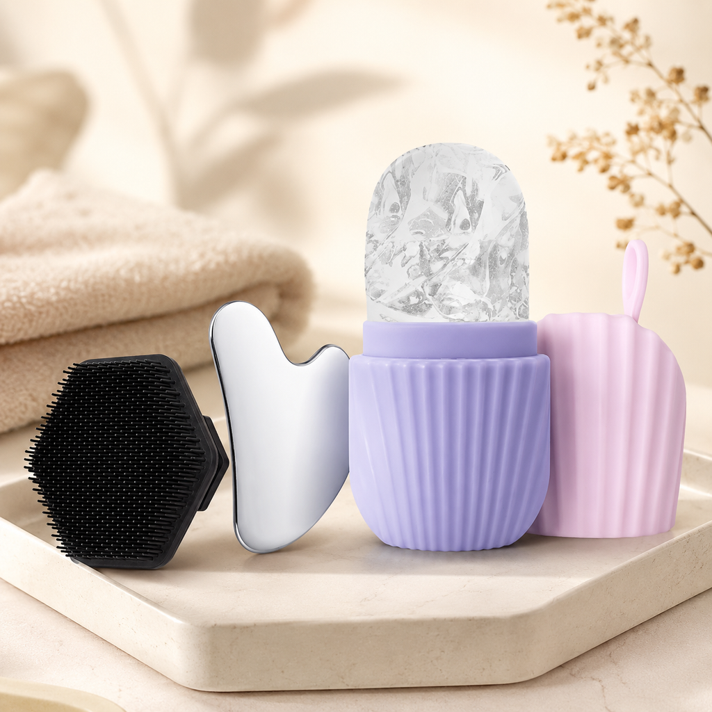 Beauty Pflege Set 3in1 – Ice Roller & Gua Sha