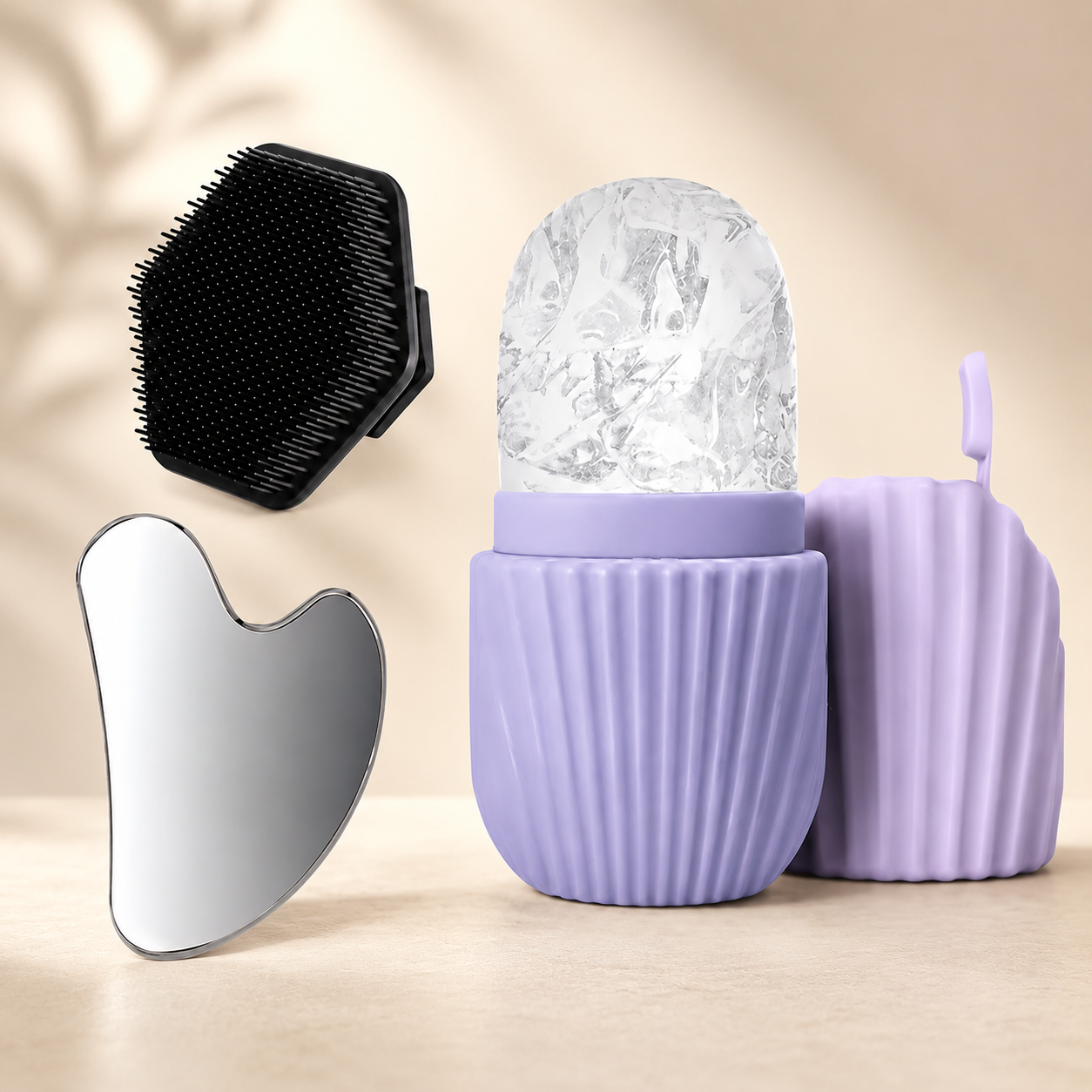 Beauty Pflege Set 3in1 – Ice Roller & Gua Sha