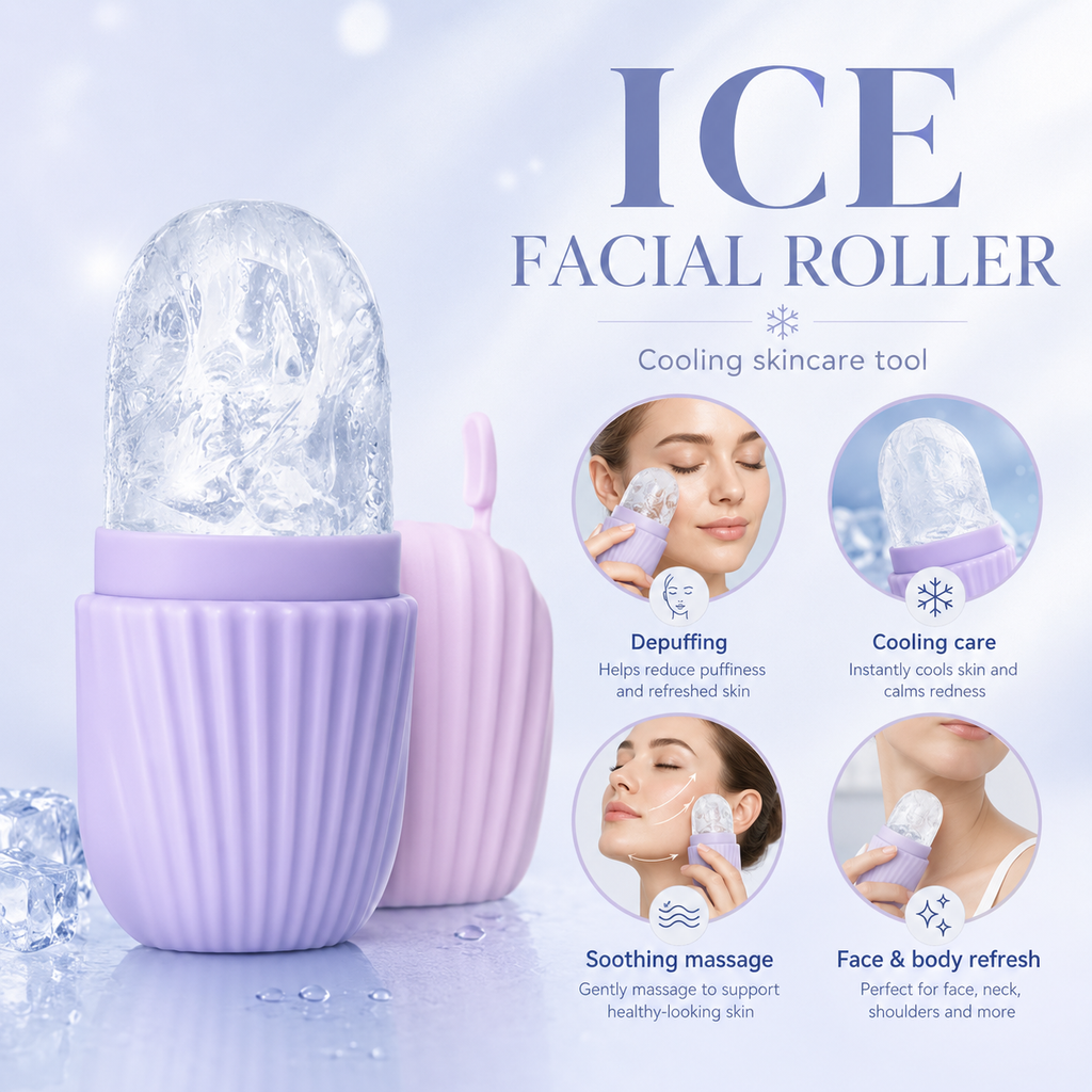 Beauty Pflege Set 3in1 – Ice Roller & Gua Sha