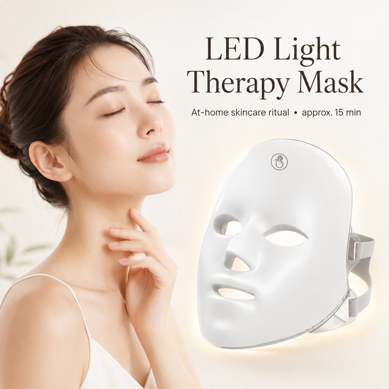 LED Gesichtsmaske – 7 Lichtfunktionen & Glow