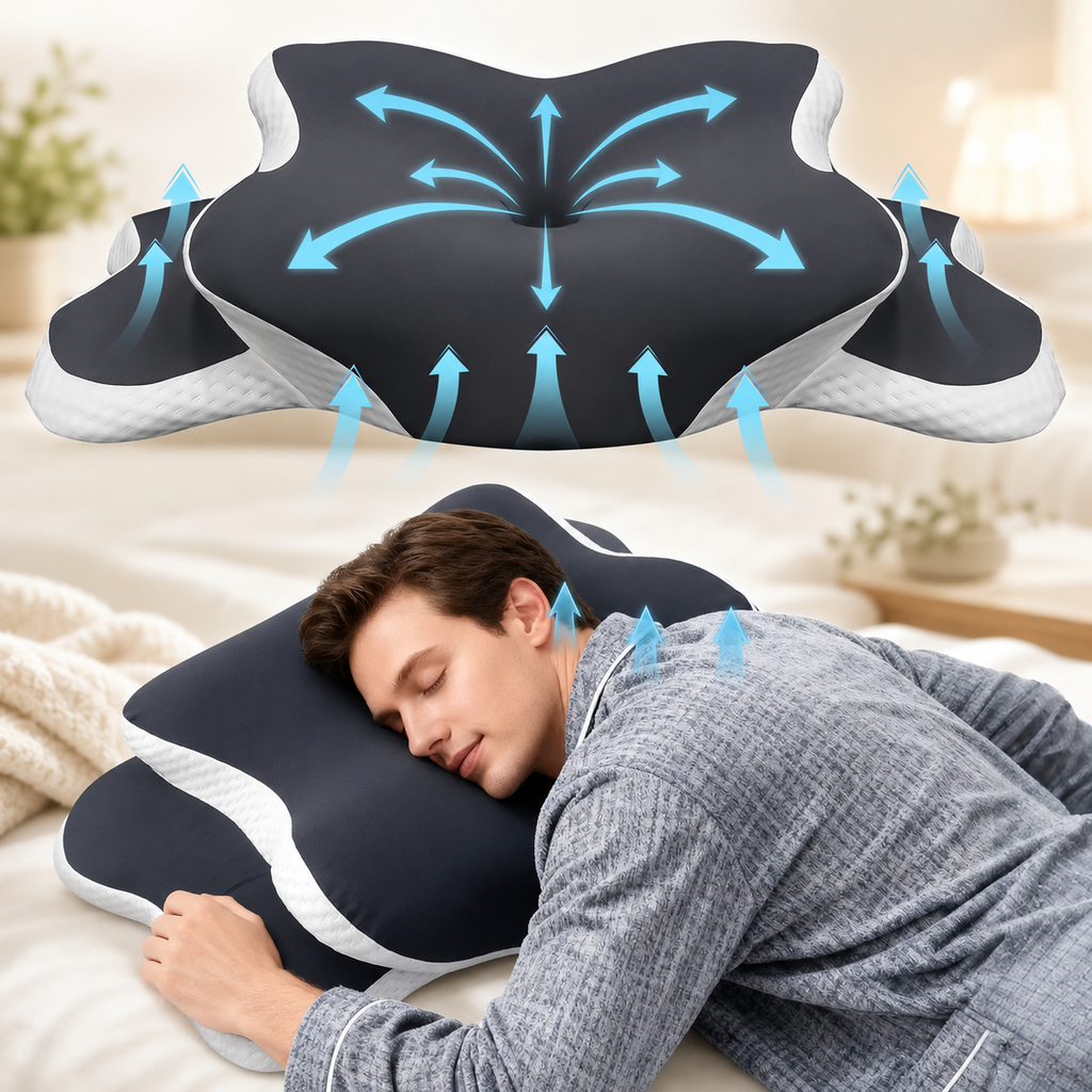 Ergonomisches Nackenkissen – Memory Foam Komfort