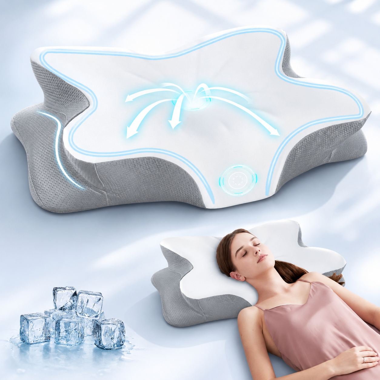 Ergonomisches Memory Foam Kissen – Kühlender Komfort