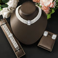 Perlen-Schmuckset 3-teilig – Halskette, Armband & Ohrringe