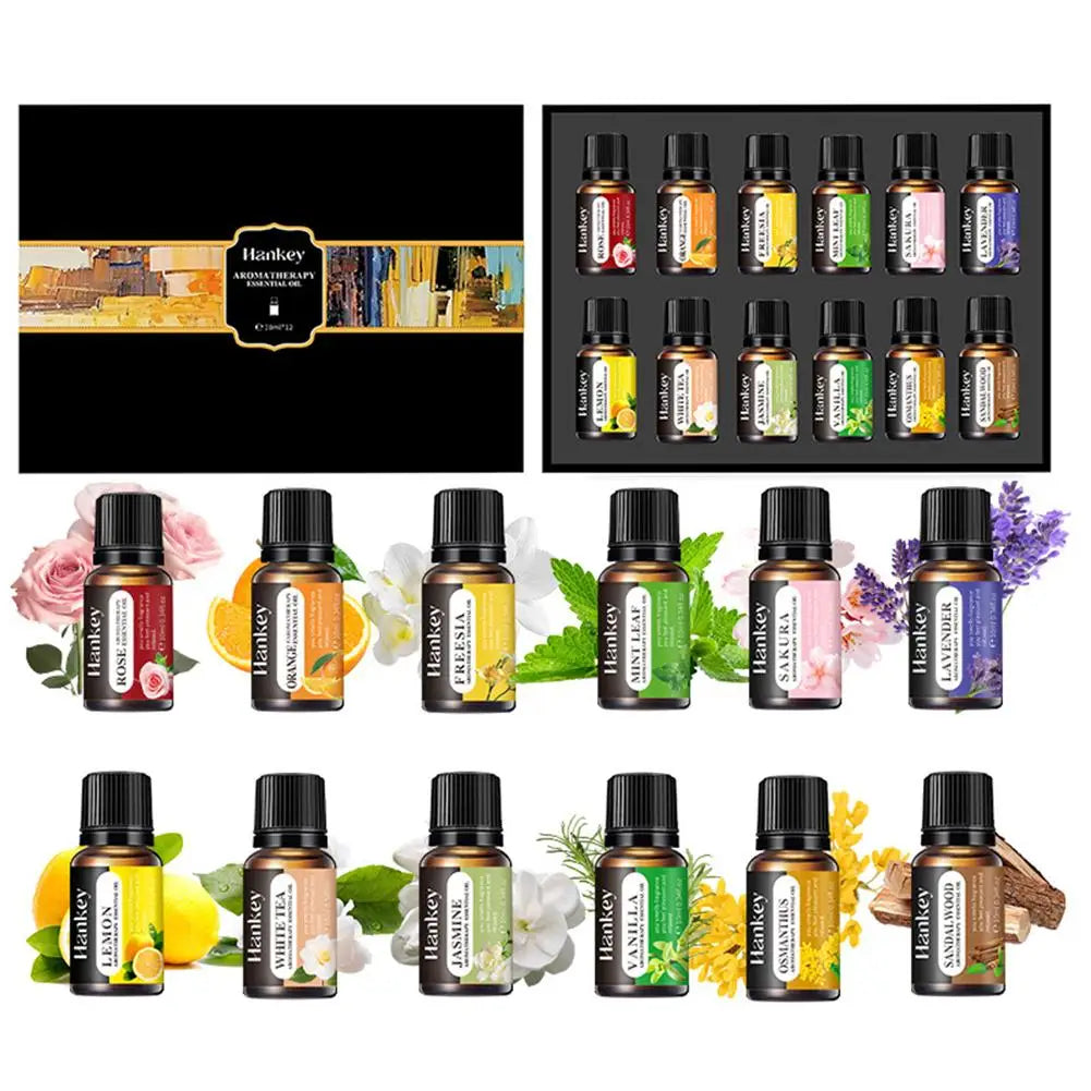 Elegantes Aromatherapie-Ölset in Geschenkbox