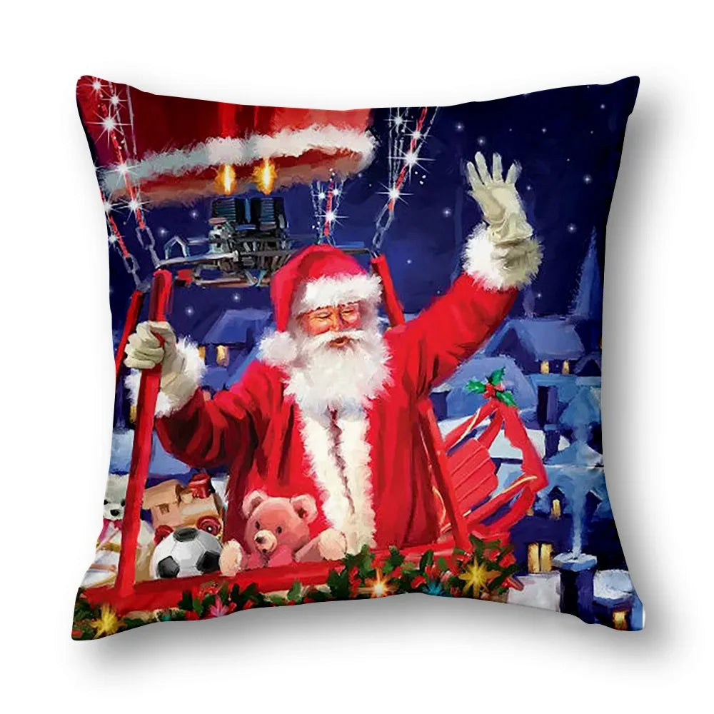Luxus Weihnachts-Kissenbezug – Winterliche Deko für Sofa & Schlafzimmer | Hochwertige 40–60 cm Kissenhüllen
