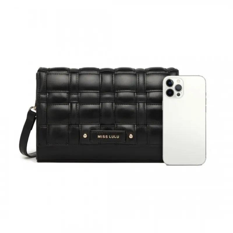 Elegante Damen Umhängetasche „Miss Lulu“ – Zeitlose Crossbody Bag mit goldenen Details