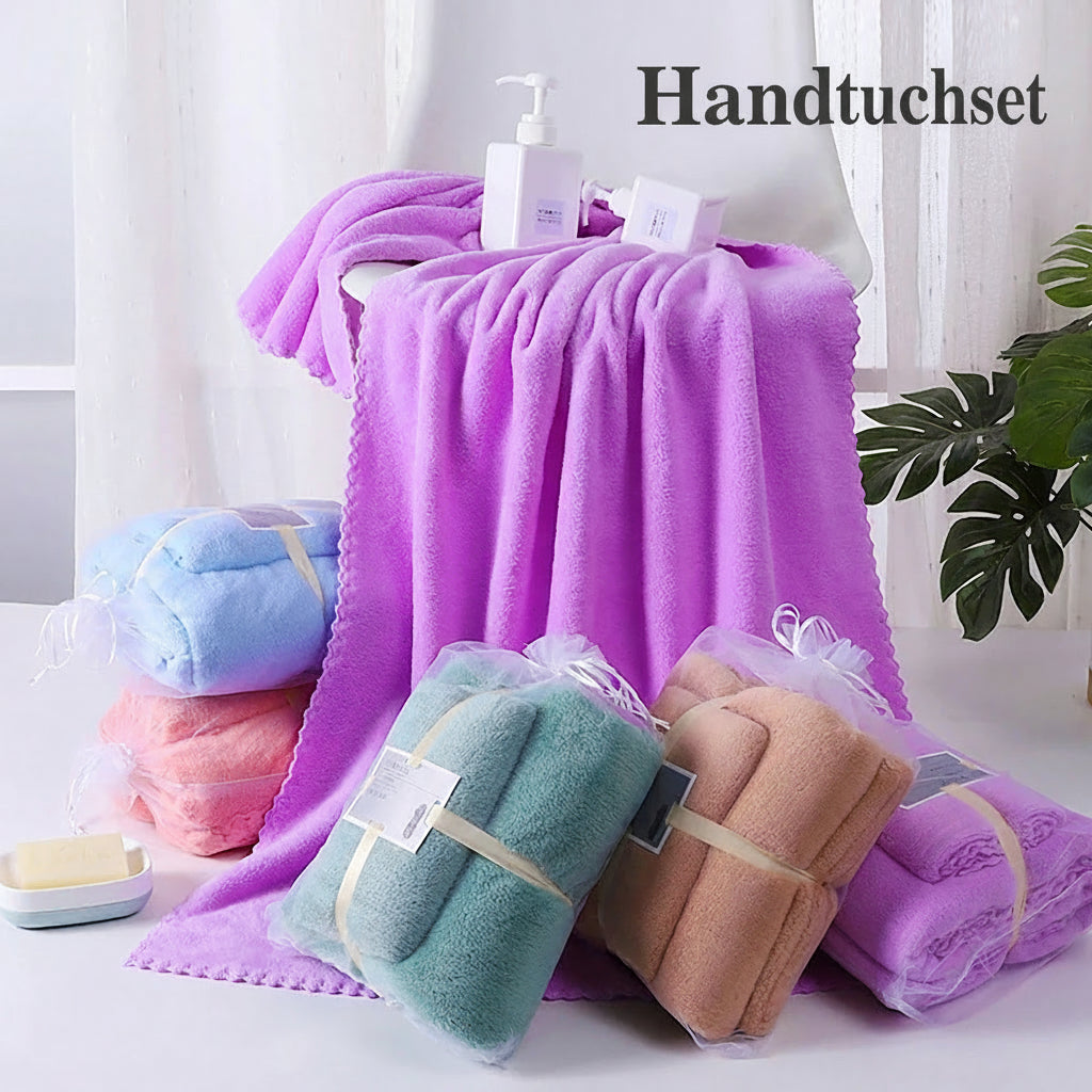 2er Set Luxus-Badetücher „Soft Velvet“ – Ultraweich, Saugstark & Schnell Trocknend