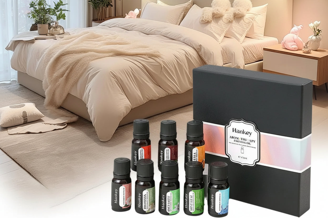 Elegantes Aromatherapie-Ölset – Natürliche Duftessenzen für Ruhe & Balance