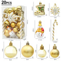 Weihnachtskugel-Set – Gold, Roségold, Champagner oder Rot