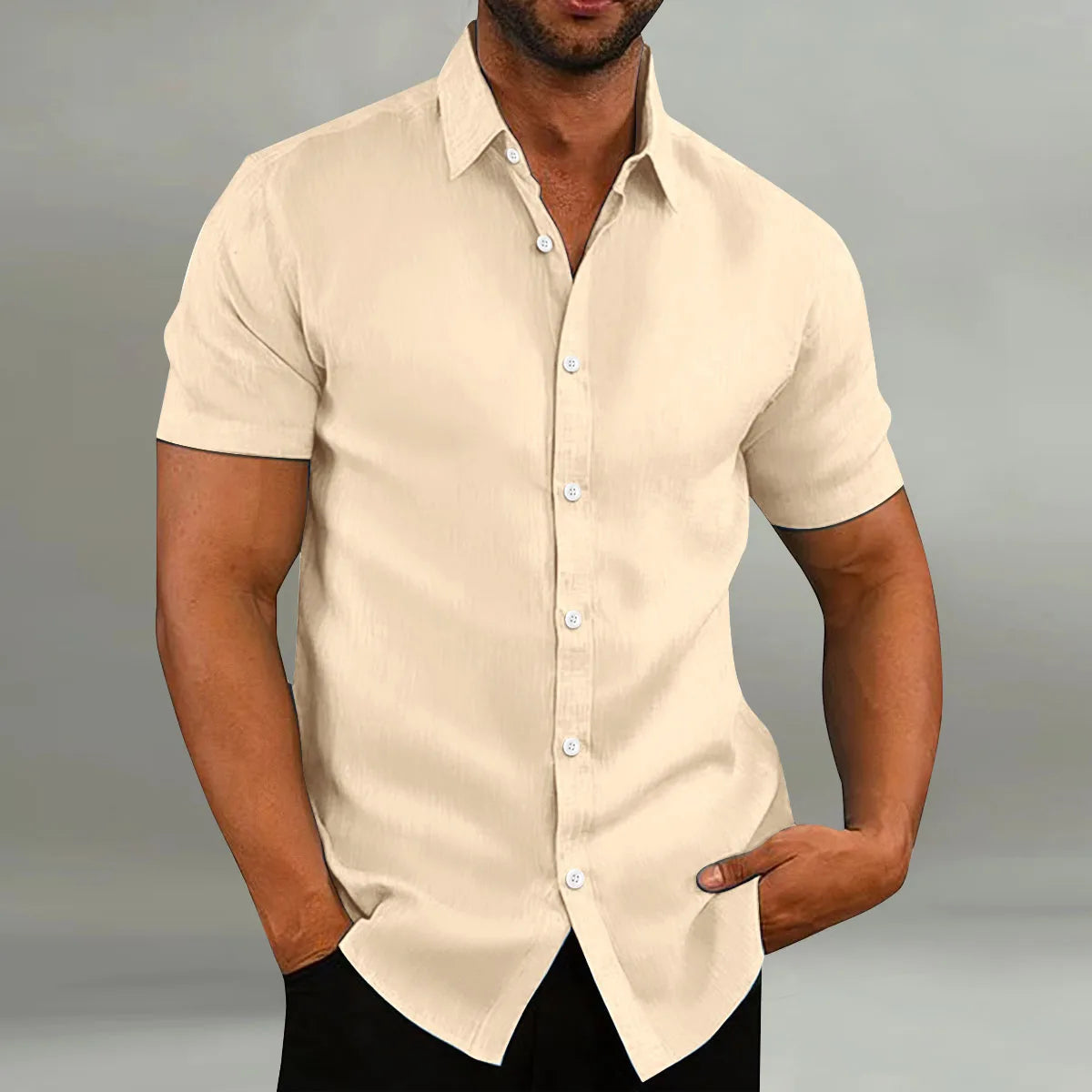 Men's Summer Shirt – Short Sleeve | Breathable &amp; Comfortable | Casual &amp; Everyday Wear