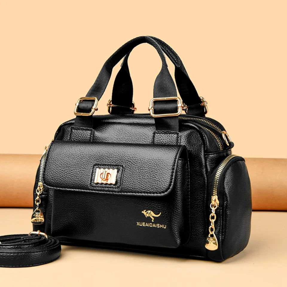 Elegante Damen Handtasche aus PU-Leder – Geräumige Schulter- & Umhängetasche für Alltag & Büro