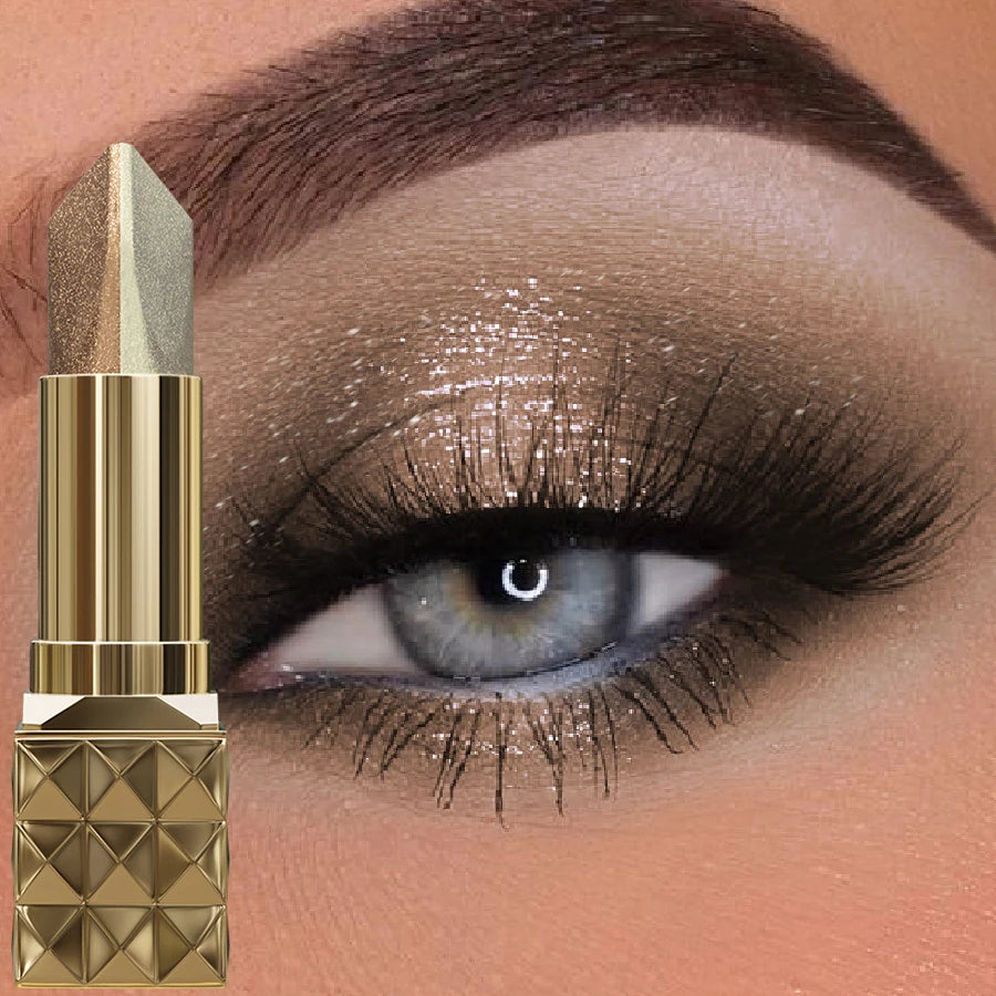 Premium 2-in-1 Eye Shadow Stick – Schimmer & Glitter, Langhaltend & Mühelos aufzutragen
