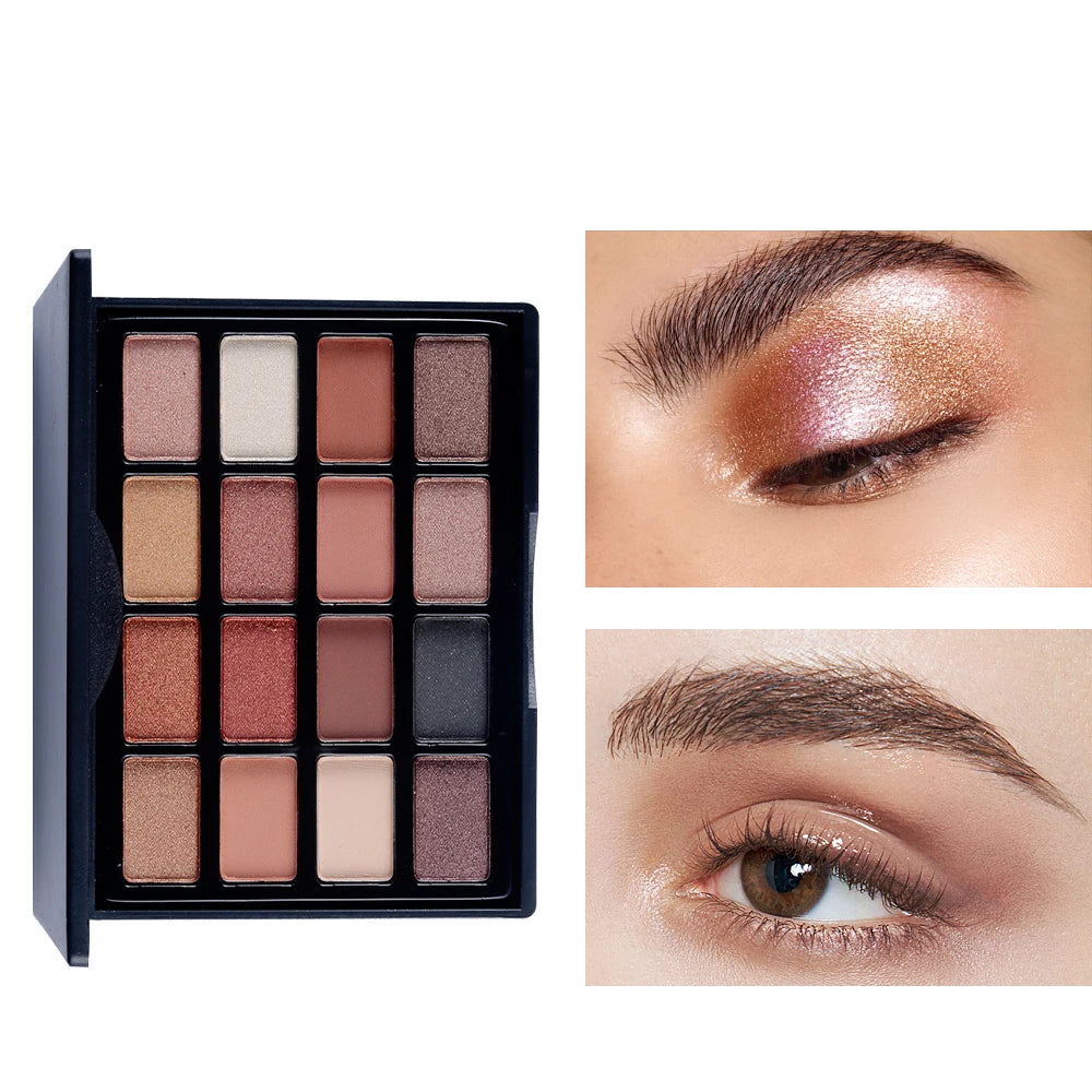 Eye Makeup Set „POPFEEL Pro Look“ – Lidschattenpalette, Mascara & Eyeliner