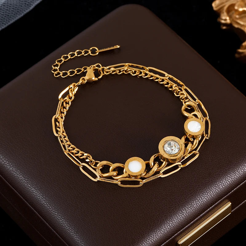 Modernes Edelstahlarmband – Modell B022