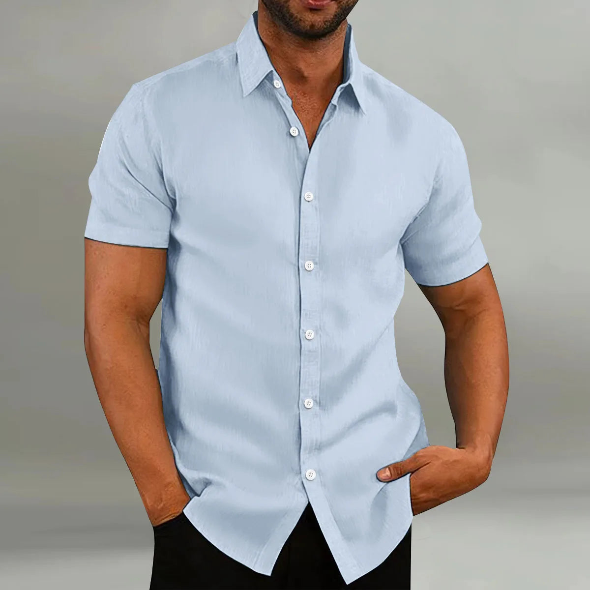 Men's Summer Shirt – Short Sleeve | Breathable &amp; Comfortable | Casual &amp; Everyday Wear