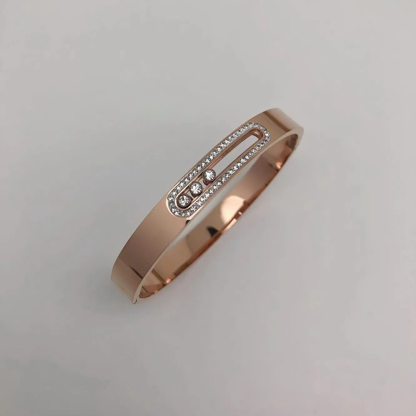 Luxuriöses Edelstahl-Armband für Damen – Zirkonia, verstellbar, elegantes Geschenk in Silber/Gold/Rosegold