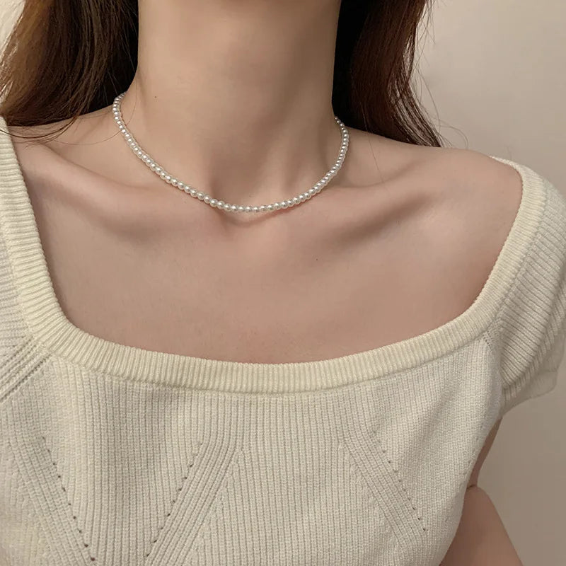 Klassische Perlen-Choker-Halskette – Eleganter Damenschmuck im zeitlosen Stil