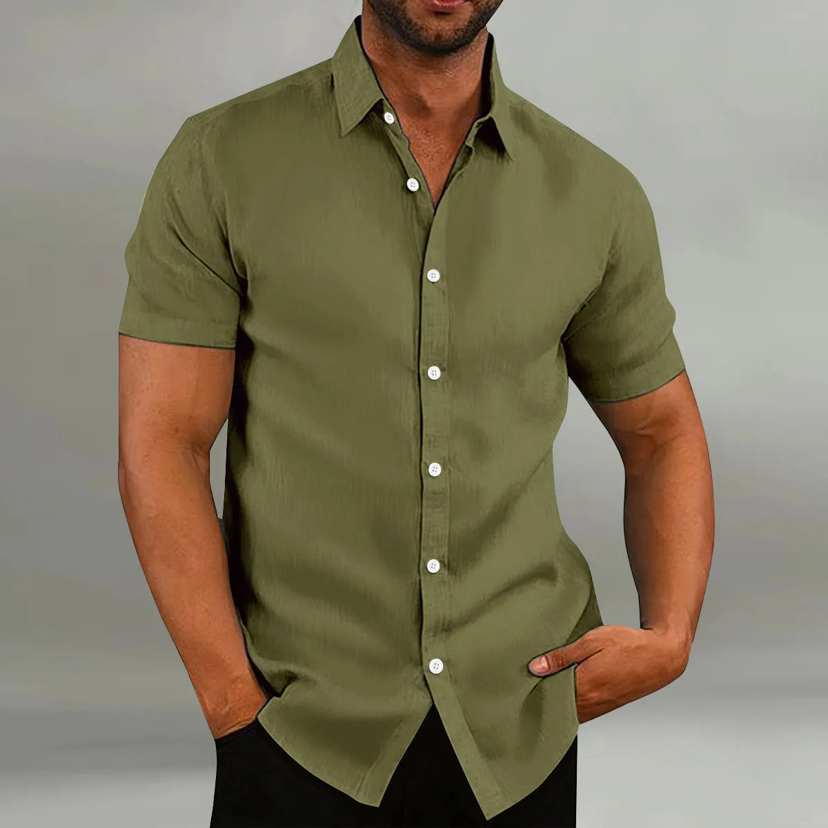 Men's Summer Shirt – Short Sleeve | Breathable &amp; Comfortable | Casual &amp; Everyday Wear