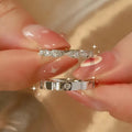 Verstellbarer Damenring mit Zirkonia – 5 Designs