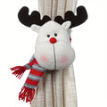 Weihnachtliche Vorhang-Deko – Elch, Weihnachtsmann oder Schneemann
