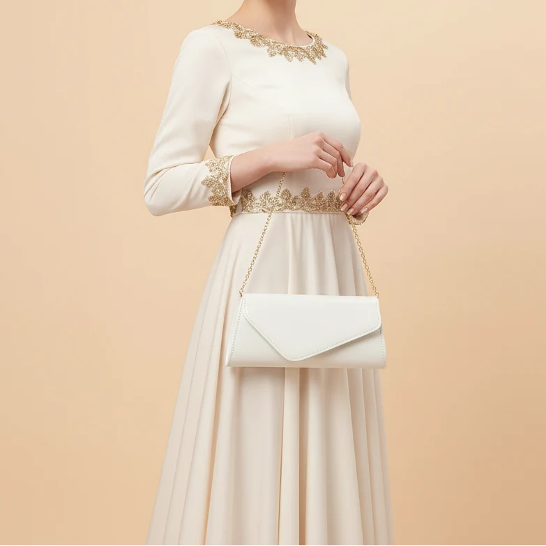 Elegante Damen-Clutch aus Kunstleder