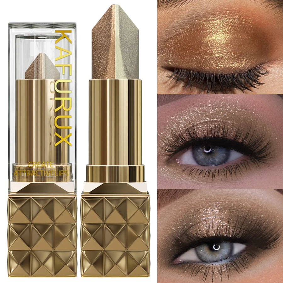 Premium 2-in-1 Eye Shadow Stick – Schimmer & Glitter, Langhaltend & Mühelos aufzutragen