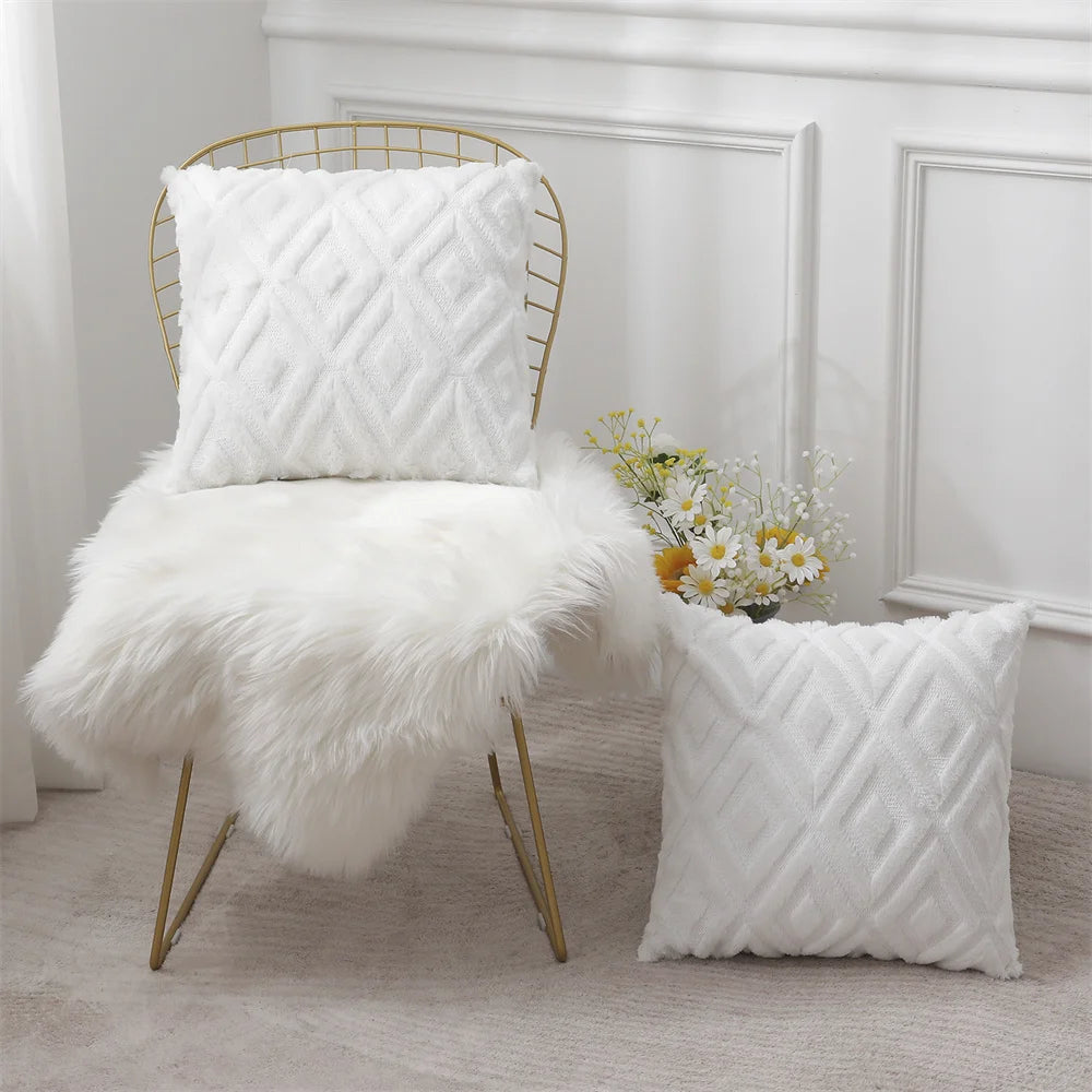 Luxus Samt Kissenbezug 40×40/45×45/50×50 – Weiche Premium Deko-Kissenhülle für Sofa & Schlafzimmer