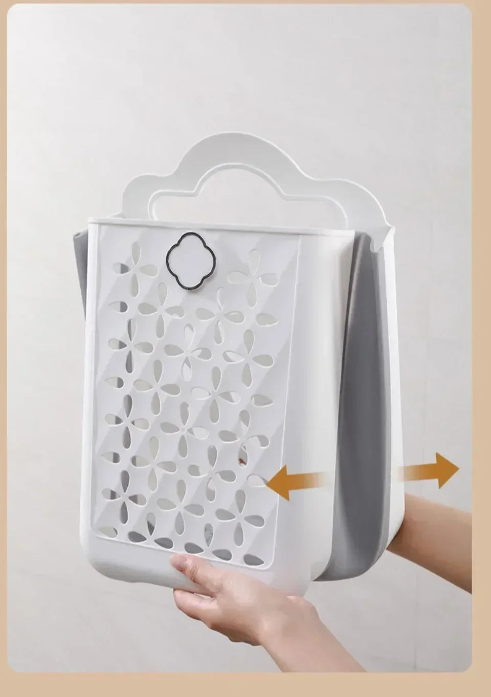 Wandmontierter Aufbewahrungskorb – faltbares Design für stilvolle Ordnung im Bad