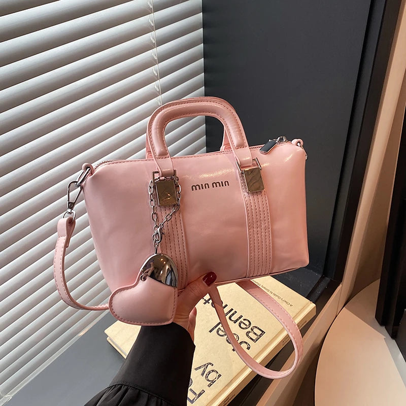 Minimalistische Damen-Crossbody-Tasche aus Lederoptik – Elegante City-Bag im Paris-Stil