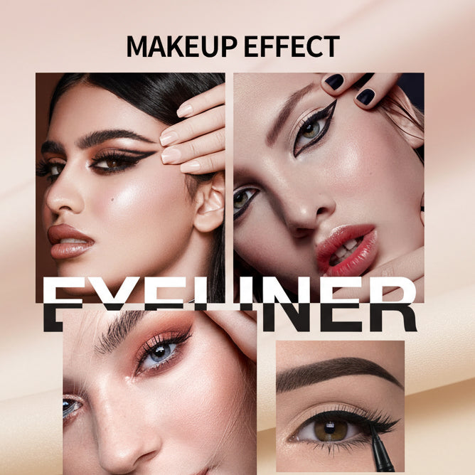 Flüssiger Eyeliner – Wasserfest & Präzise | Tiefschwarz | Langanhaltend