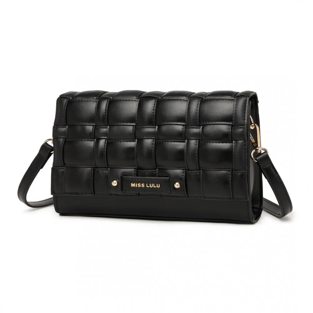 Elegante Damen Umhängetasche „Miss Lulu“ – Zeitlose Crossbody Bag mit goldenen Details