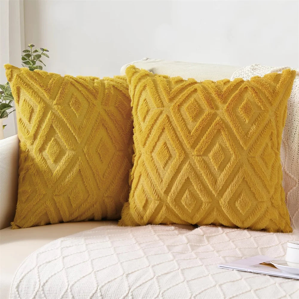 Luxus Samt Kissenbezug 40×40/45×45/50×50 – Weiche Premium Deko-Kissenhülle für Sofa & Schlafzimmer