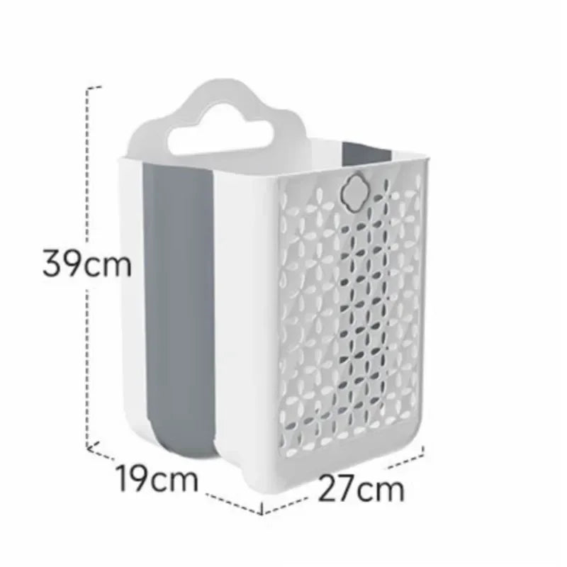 Wandmontierter Aufbewahrungskorb – faltbares Design für stilvolle Ordnung im Bad