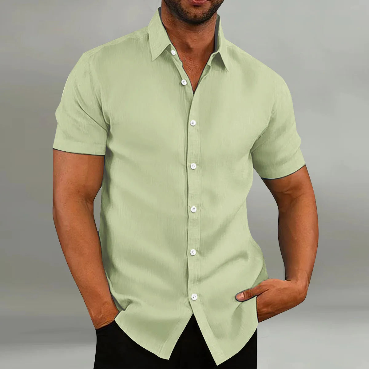 Men's Summer Shirt – Short Sleeve | Breathable &amp; Comfortable | Casual &amp; Everyday Wear