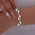 Damenarmband „Double Heart“ – Edelstahl in Gold oder Silber