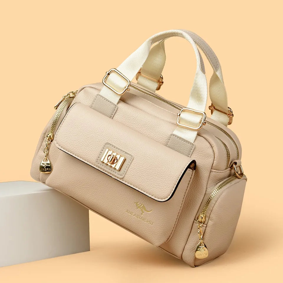 Elegante Damen Handtasche aus PU-Leder – Geräumige Schulter- & Umhängetasche für Alltag & Büro