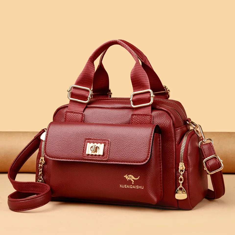 Elegante Damen Handtasche aus PU-Leder – Geräumige Schulter- & Umhängetasche für Alltag & Büro