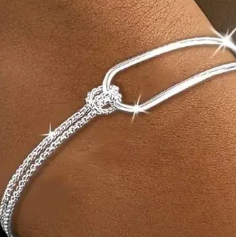 Minimalistisches Damenarmband aus 925 Silber