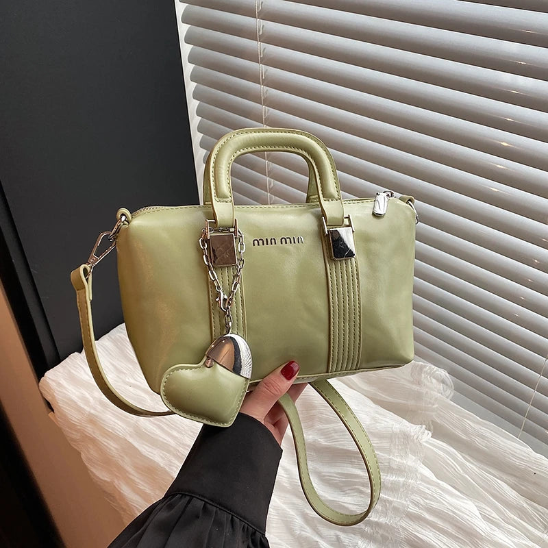 Minimalistische Damen-Crossbody-Tasche aus Lederoptik – Elegante City-Bag im Paris-Stil